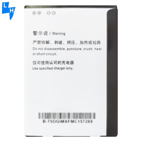 B-75 Original Li-ion Polyer Rechargeable Battery for Y22 Y25 Y13 Y15 1613 Mobile Phones