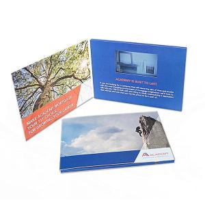 Customized Craft Lcd Video Business Cards , Personalised Video Card Rechargeable