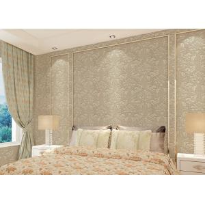 Quality Floral decoration contemporary bedroom wallpaper , Nonwoven modern wallpaper for bedroom for sale