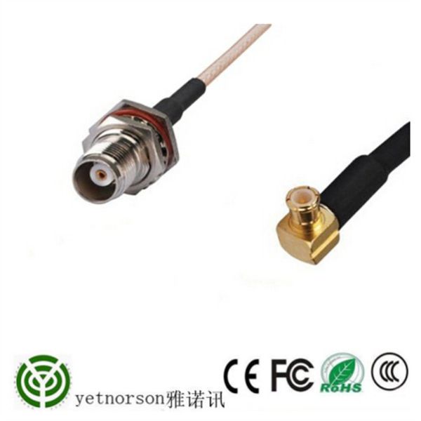 Cat 1 RG 316 Cable Assembly with MCX Male to TNC Female 15cm Wifi RF Antenna Cable Pigtail