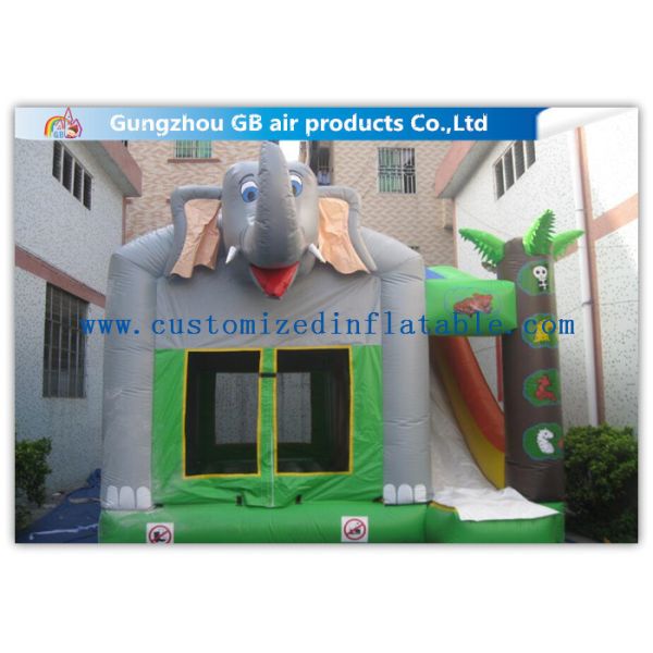 Buy Commercial Inflatable Combo With Slide Inflatable Elephant Bouncer With Slide at wholesale prices