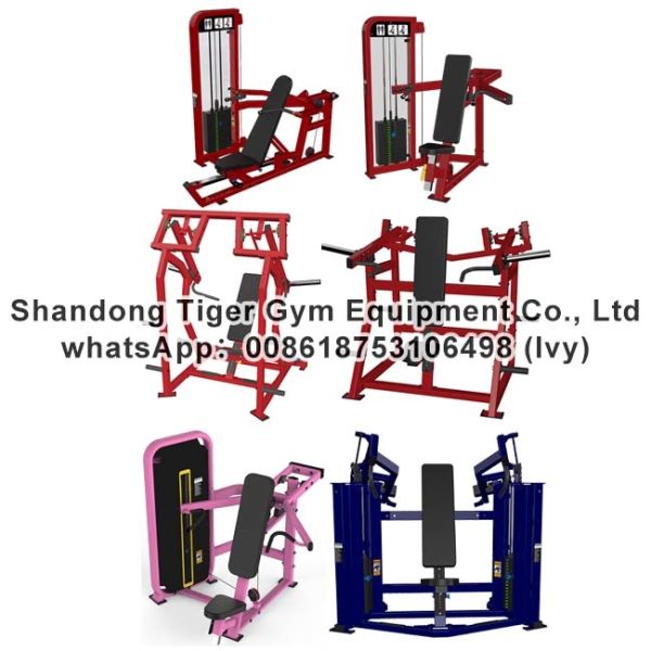 Buy Gym Fitness Equipment Iso-Lateral Shoulder Press / Seated Chest Press exercise machine at wholesale prices