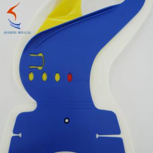 Emergency cervical collar free size blue yellow color rigid collar brace China