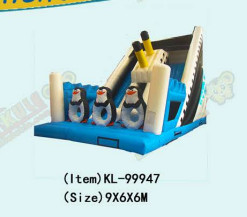 Children Fun Park Inflatable Penguin Slide For Rentals