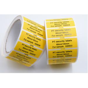 Non Transfer Void Open Tamper Evident Seal Label Custom Logo Printed Security