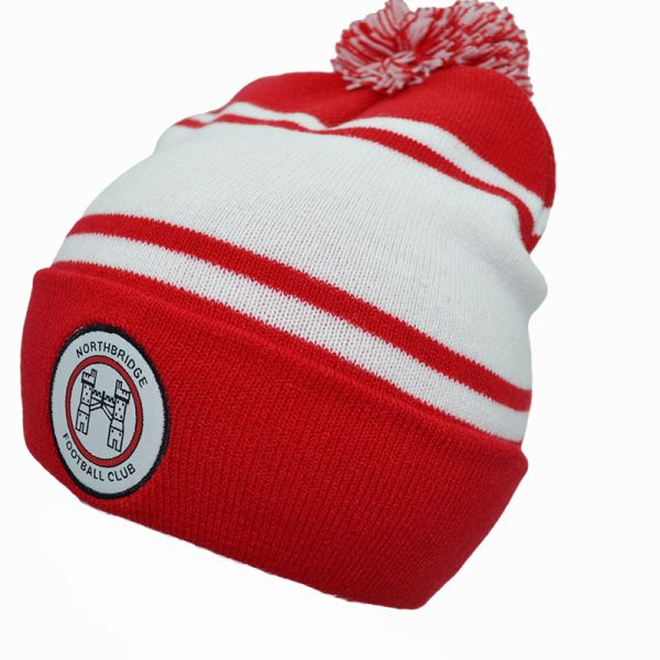 Promotional Soft Warm Embroidery Knitted Pom Pom Beanie Custom Made