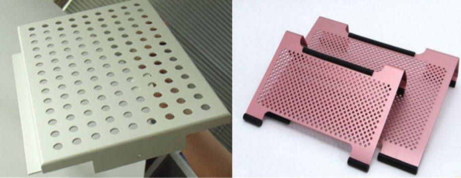 Powder Coated Perforated Metal Sheet Grills With Square Hole 1.5mm Thickness