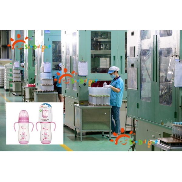 Buy Wide Neck 12oz 330ml Silicone PP Arc Baby Feeding Bottle at wholesale prices