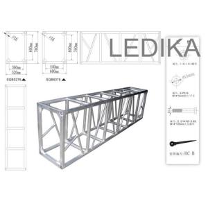 520x760 Mm Event Truss Aluminium Trussing System Bolt Connection