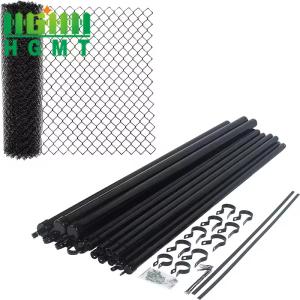 9Gauge Black PVC Coated Chain Link Fence 50FT Per Roll
