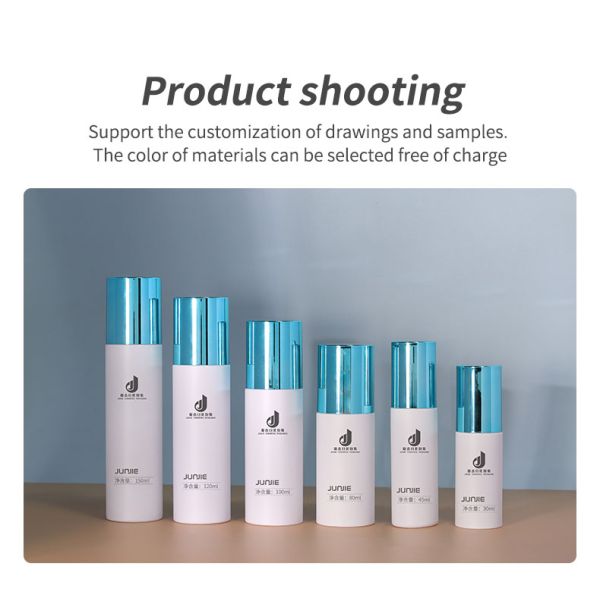 PETG Green Pump Bottle Cosmetic Empty Body Spray Bottles 100ml