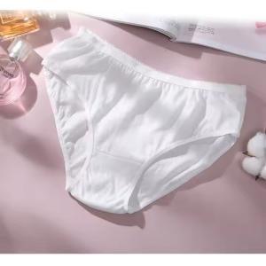 China Women Customized Cotton Hospital Disposable Underwear Panties Breathable on sale