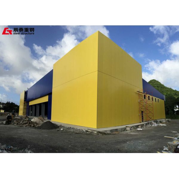 Buy Modular Steel Structure Warehouse Commercial Metal Building Construction at wholesale prices