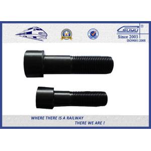 Oxide Black 10.9 Grade Hexagon Railway Bolt Hardness 43 To 47 Cold Bending 90