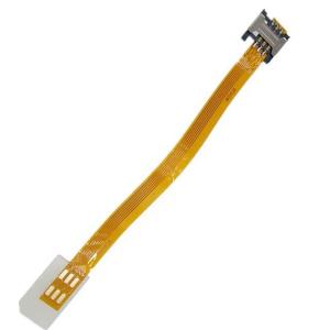 China GSM CDMA Standard UIM SIM Card Kit Male To Female Extension Soft Flat FPC Cable on sale