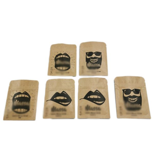 Buy Reusable 3 Side Sealed Tea Bags Packaging Peanut Powder Pouch For Pill Medication at wholesale prices