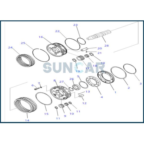 154-15-49260 1541549260 Gasket Seal Ring For Transmission KOMATSU BUlldozer