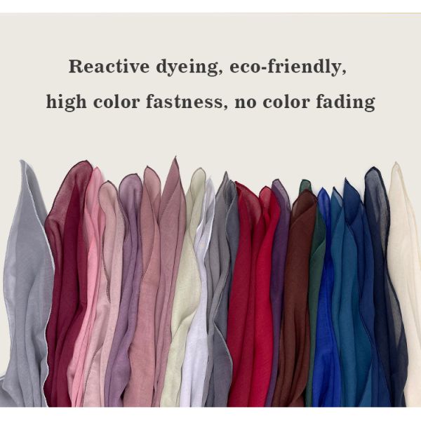 Wholesale High Quality Capital Borong Tudung Bawal Premium Cotton Voile Popular Soild Color Women Musulman Islamic Plain Hijab
