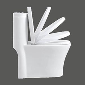 MAP1000 Chair Height One Piece Skirted Toilets With Concealed Trapways Siphon