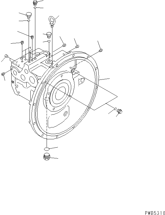 Komatsu 130-7 Excavator Hydraulic Pump PC130-7 708-1L-21531 7081L21531