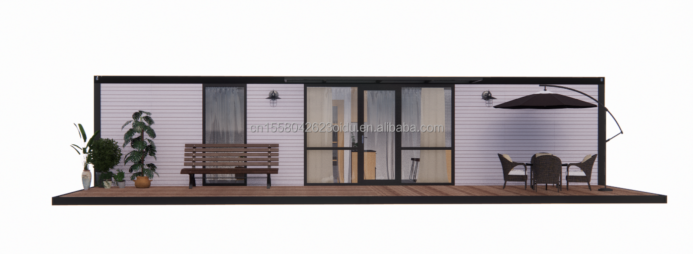 Hotel 20ft Removable Mini Sandwich Panel Steel Prefabricated Flat Pack Prefabricated Small Modular Garden House Kit