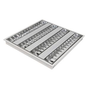 Industrial Lighting Fixture IP20 T5 Louver Fluorescent Recessed Light
