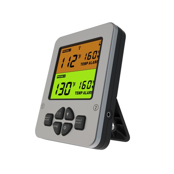 Wireless Dual Probe Meat Thermometer Steak Smoker BBQ Cooking