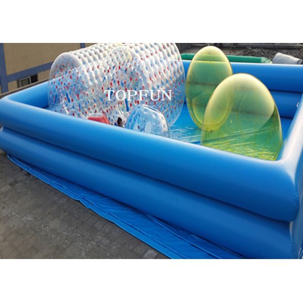 Custom Double Pipes Funny Inflatable Swimming Pool Water Walking Ball Roller
