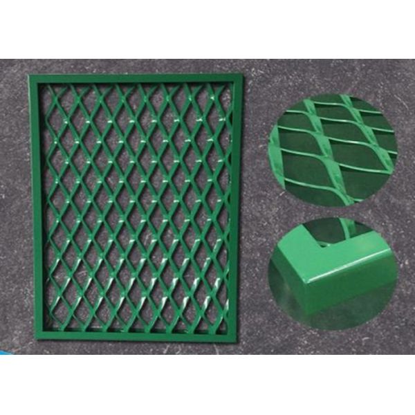 Manor Red Expanded Metal Screen Mesh , Leaf Stopper Plain Expanded Metal Sheet