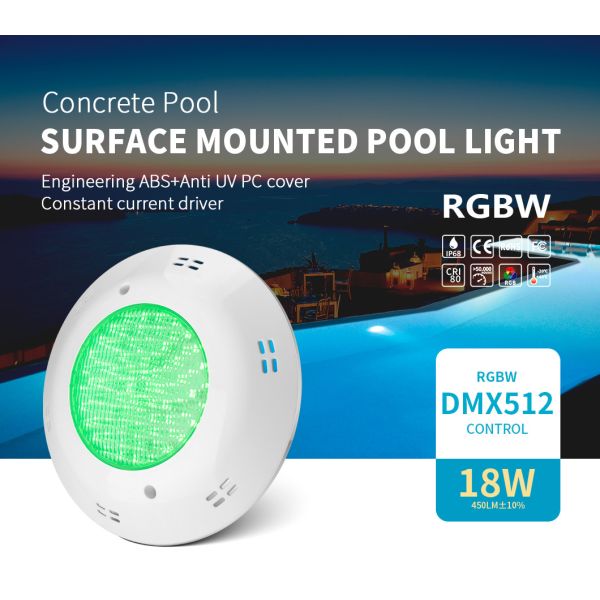 Buy VDE Wire Underwater Swimming Pool Light SMD5050 18W AC12V RGBW IP68 at wholesale prices