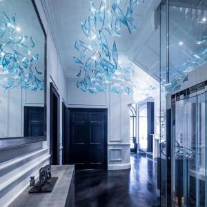 Customized Hotel Lobby Sales Department Banquet Hall Glass Chandelier In