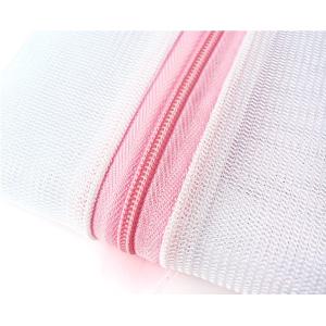 White Nylon Home Use Laundry Mesh Wash Bag with Zipper