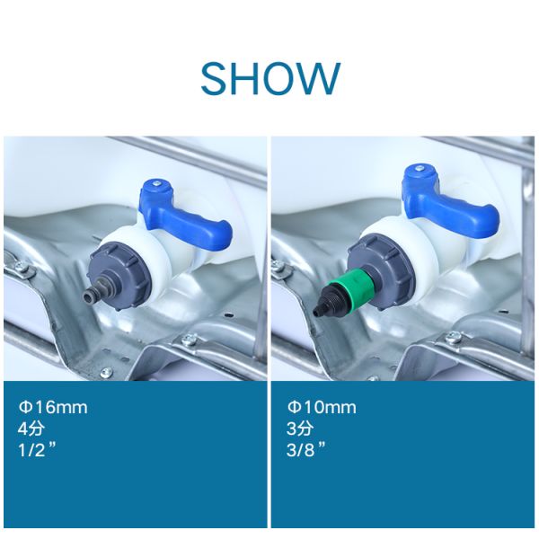 S60*6 Non Leakage IBC Tank Drum Plastic Fittings Check Valve for Irrigation Connector