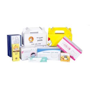 Spot UV Flocking Colored Packaging Boxes Aqueous Coating Pantone Cardboard Youfu