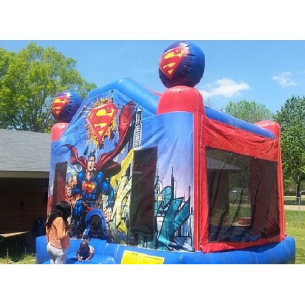 0.55mm Plato PVC Spiderman Inflatable Bouncer , Commercial Bounce House For Backyard