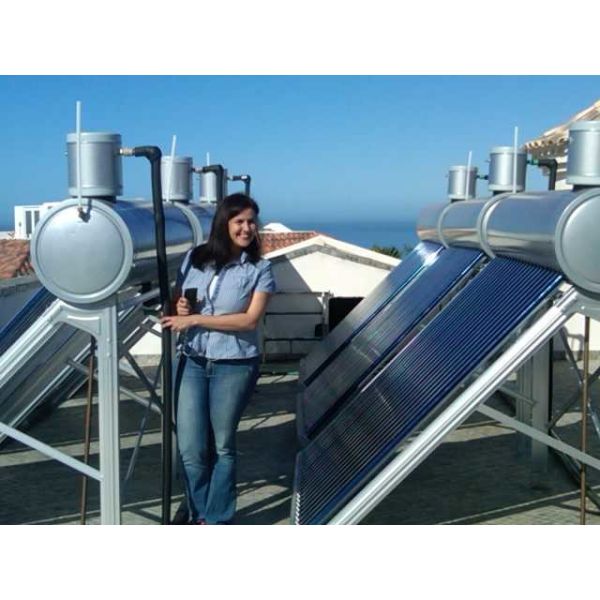 Buy solar geyser water heater with coper coil heat exchanger at wholesale prices