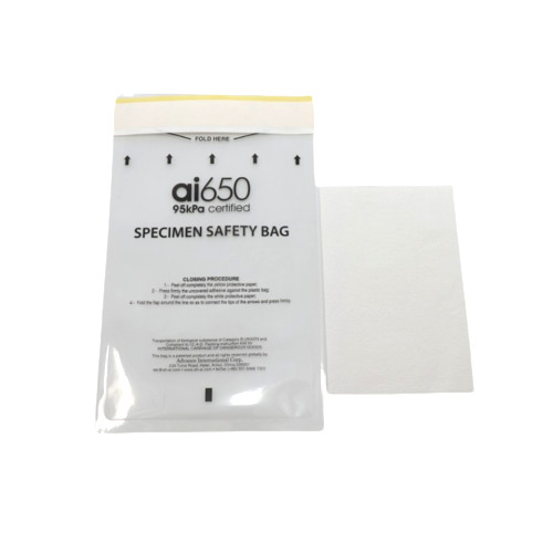 Buy Self Adhesive Biohazard Medical Specimen Bags Leak Proof Transparent at wholesale prices