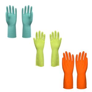 Textured Anti Slip Latex Reusable Dishwashing Gloves