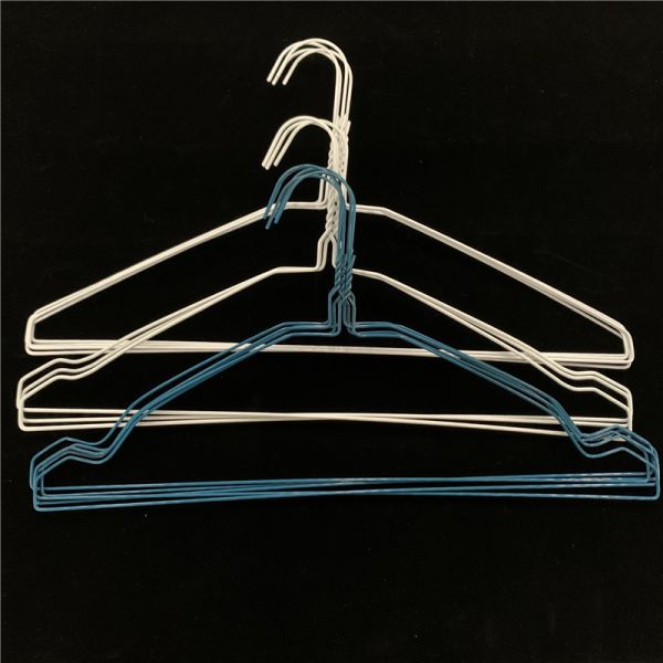 Buy Thin Wire Clothes Hangers , Electrostatic Spraying Fabric Wrapped Hangers at wholesale prices
