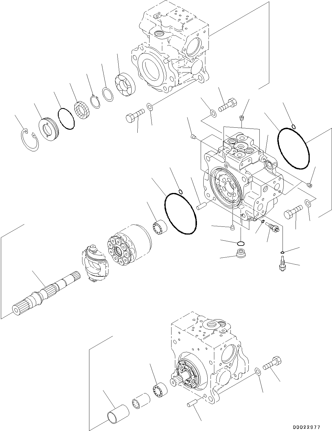 Komatsu Bulldozer Hydraulic Pump 720-2M-00081 720-2M-01081 720-2M-04250