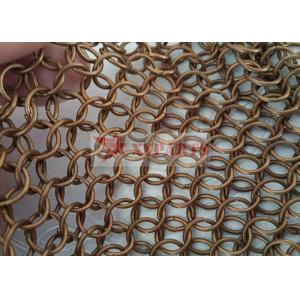 1.5 MM Wire Diameter Copper Chain Braided Ring Mesh For Background Decoration
