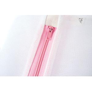 White Nylon Home Use Laundry Mesh Wash Bag with Zipper