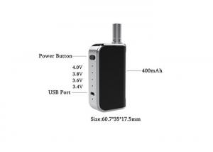 Quality Thick Oil Cartridge Electric Smoke Vapor Mod 400mAh Adjustable Voltage for sale