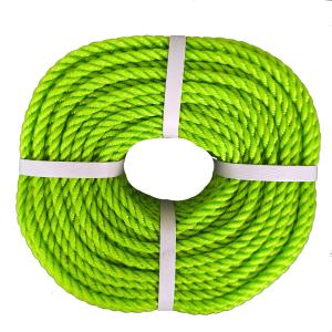 6mm Polyethylene 3 Strands Twisted Nylon Rope Plastic PE Rope for Anchor Boat