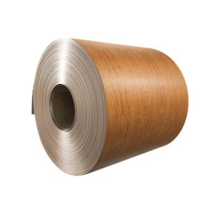 High Durable Wooden Grain Coated Aluminum Coil For Landscaping