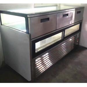 Marble Base SS304 Bakery Display Refrigerator 1030W With Drawer
