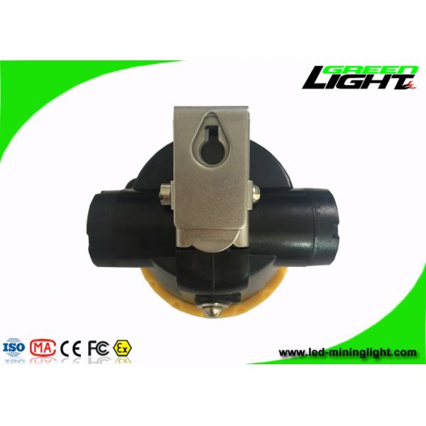 Yellow / Black Miners Helmet Light2.2Ah 3.7V 191g Weight For Underground Emergency