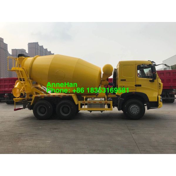 10 Wheels 10M3 Concrete Mixer Truck Sinotruk Howo 7 336hp Euro2 RHD