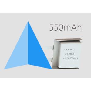 Quality Primary Non Rechargeable 550mAh Pouch Cells for sale