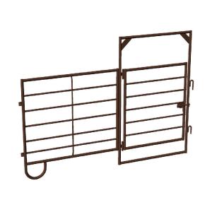 Powder Coated Corral Panel, Chain Latch, 12 Ft Corral